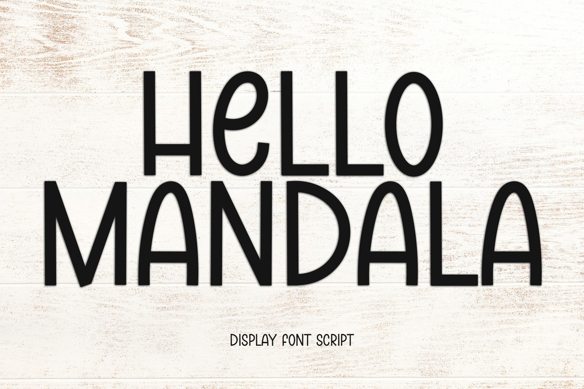 Font Hello Mandala