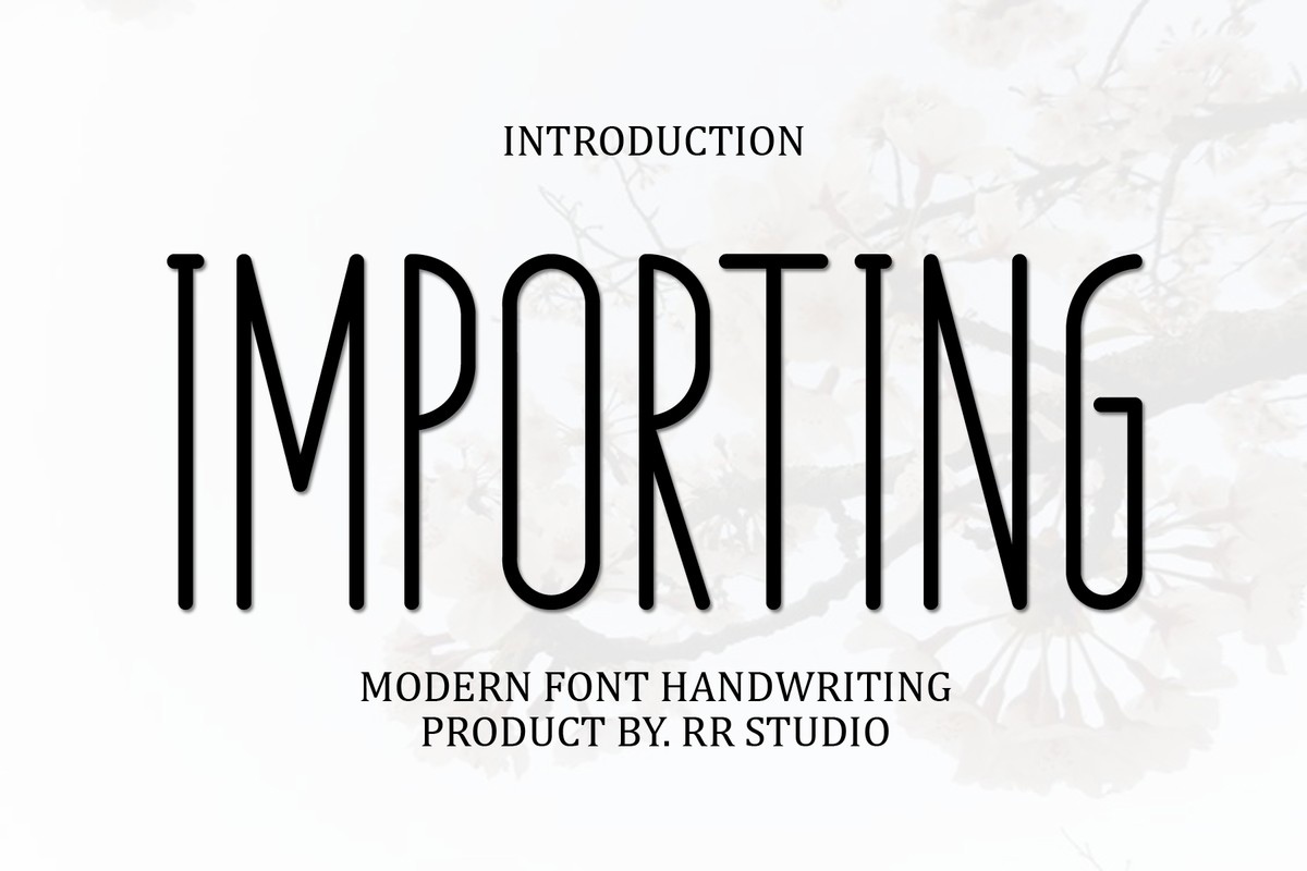 Font Importing