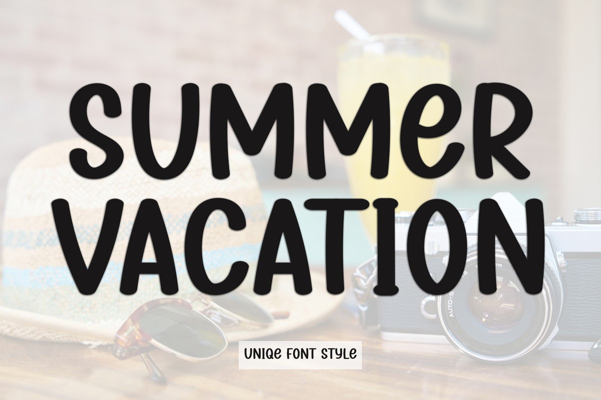 Font Summer Vacation