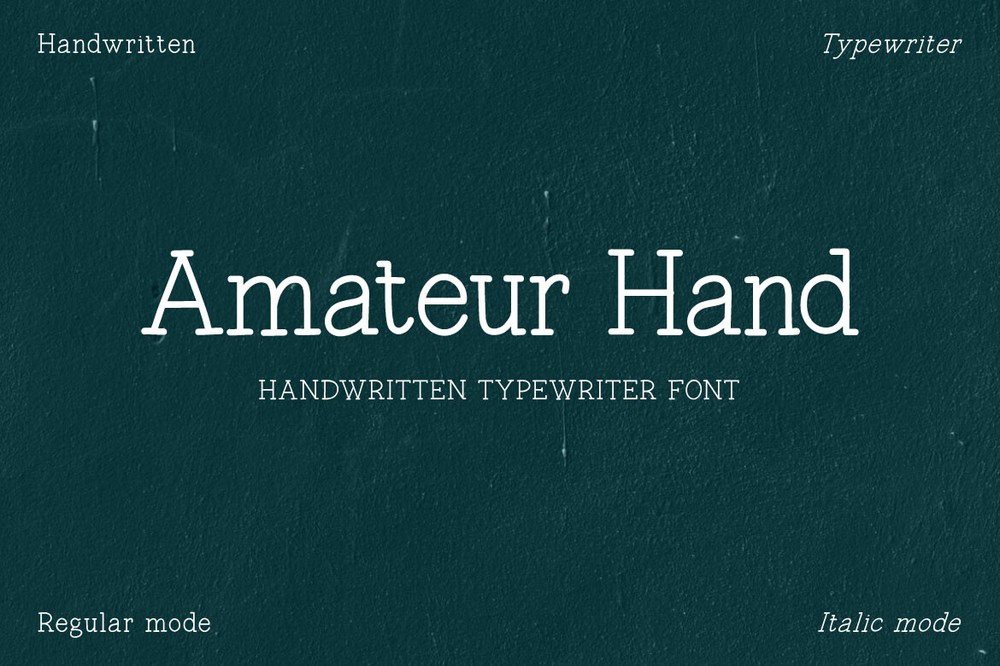 Font Amateur Hand