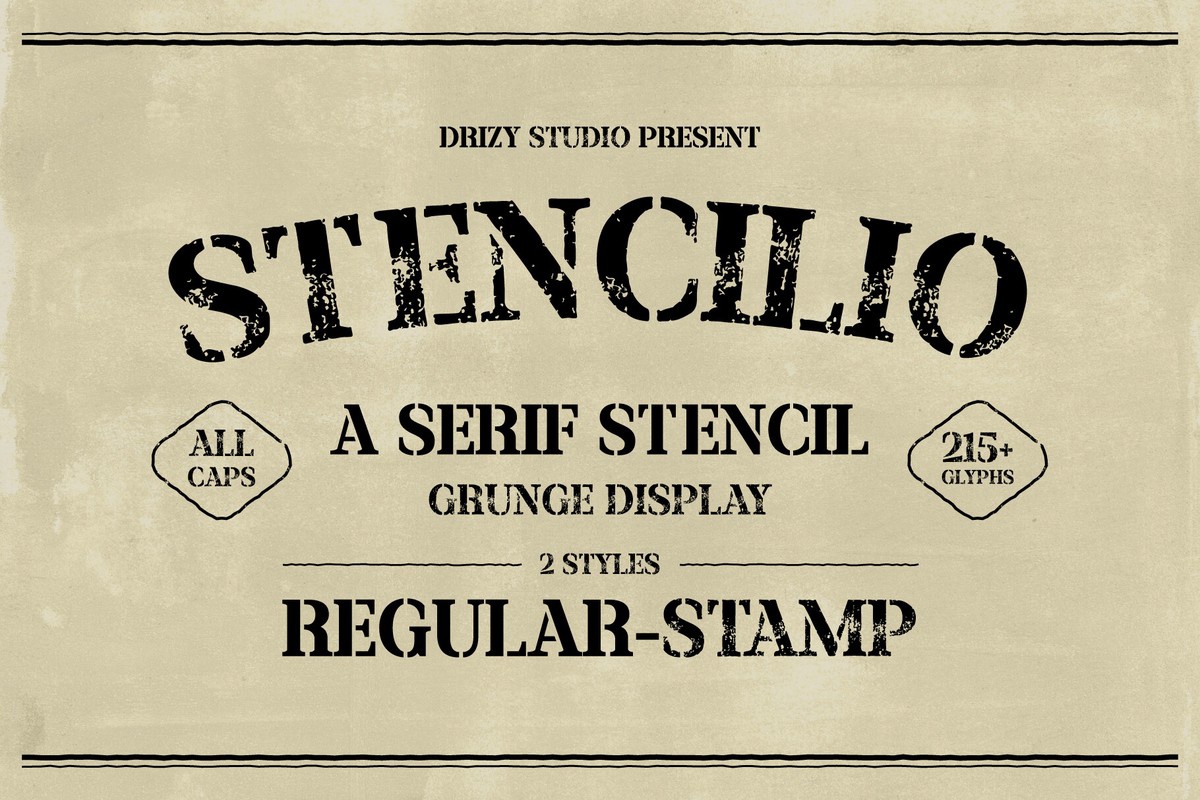 Font Stencilio