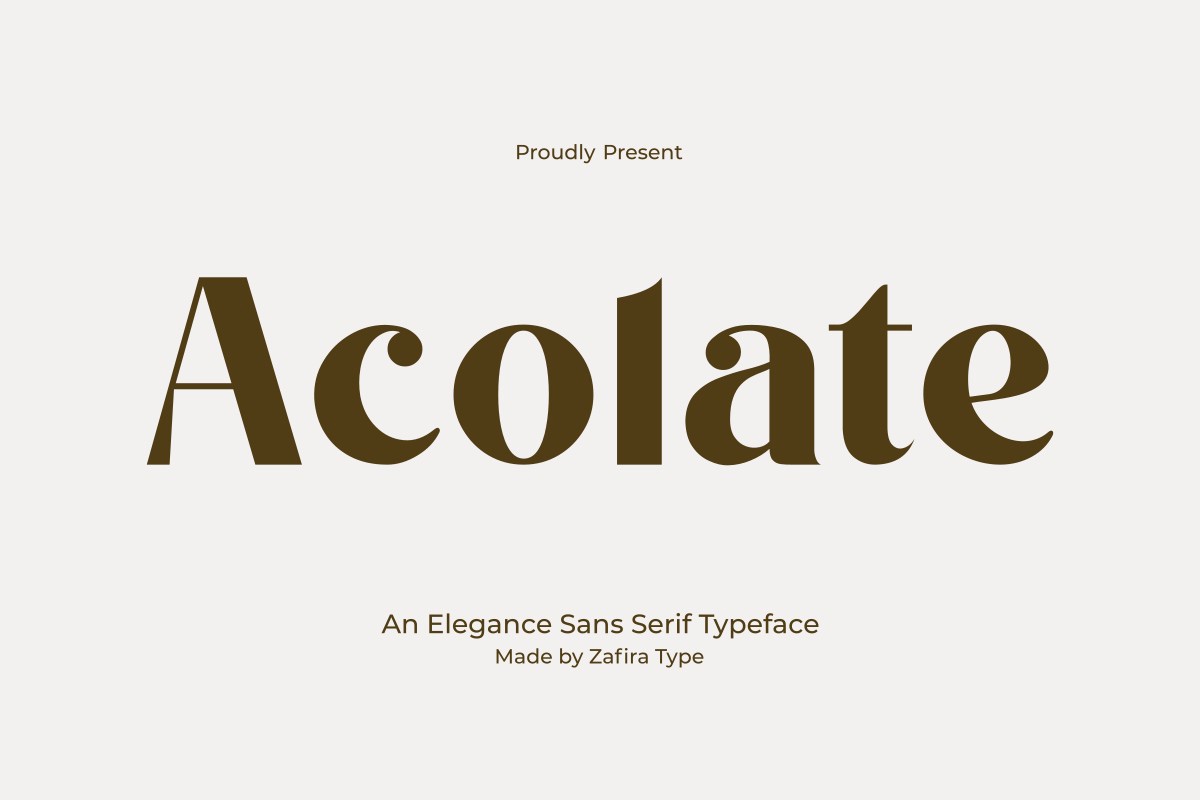 Font Acolate