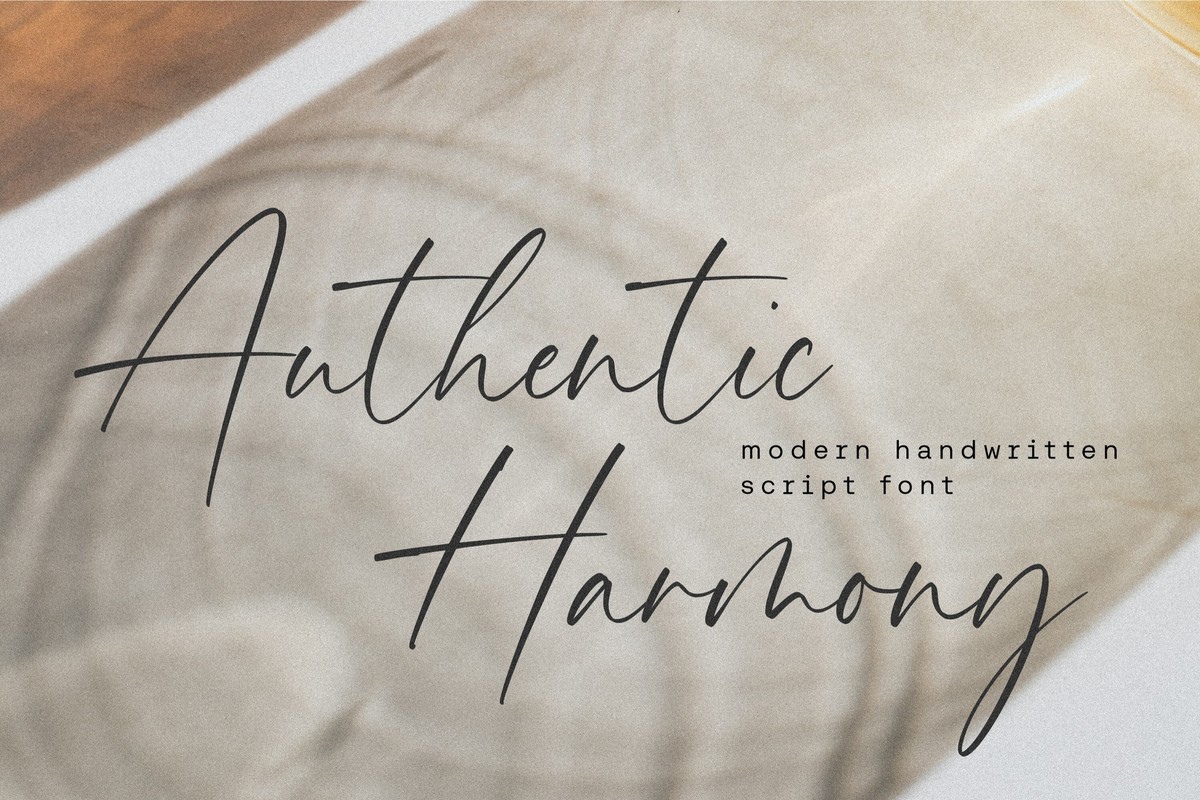 Font Authentic Harmony