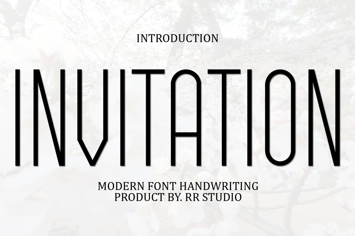 Font Invitation