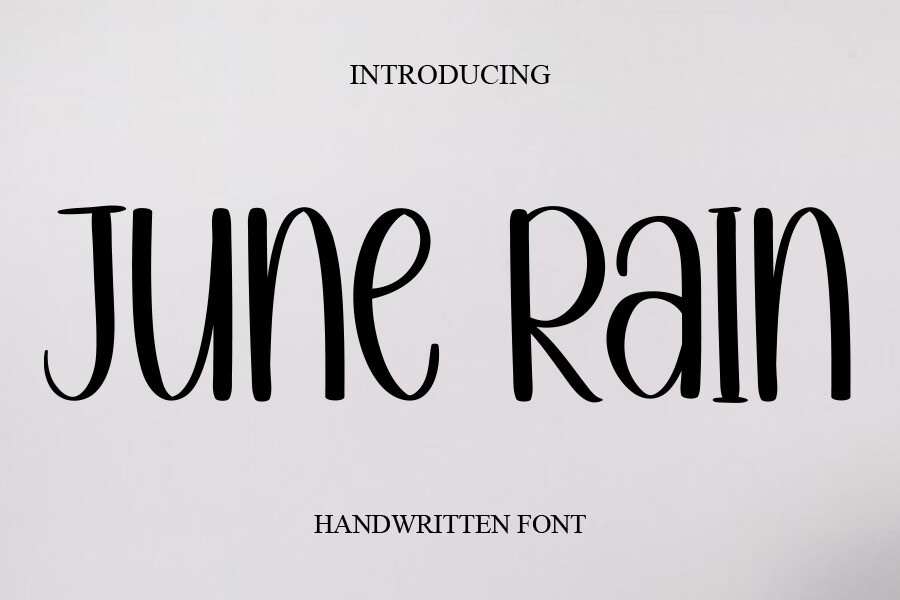 Font June Rain: download and install on the WEB site