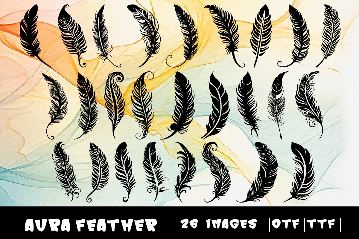 Font Aura Feather