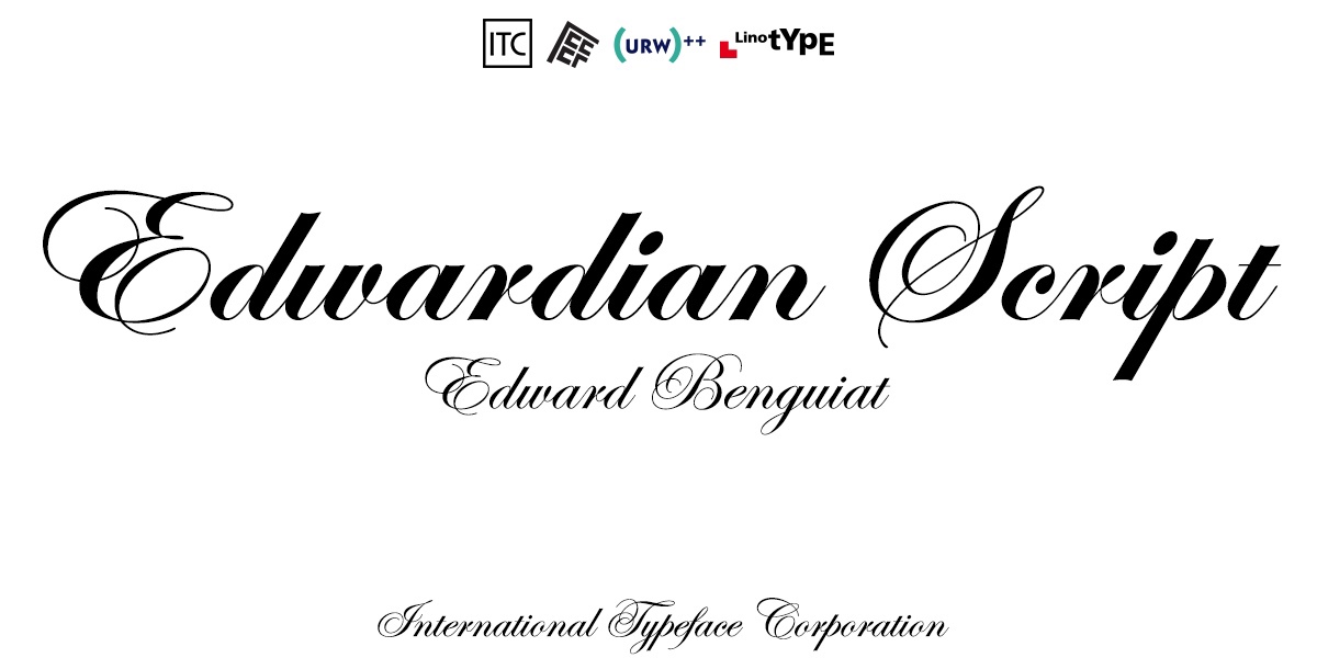 Font Edwardian Script: download and install on the WEB site