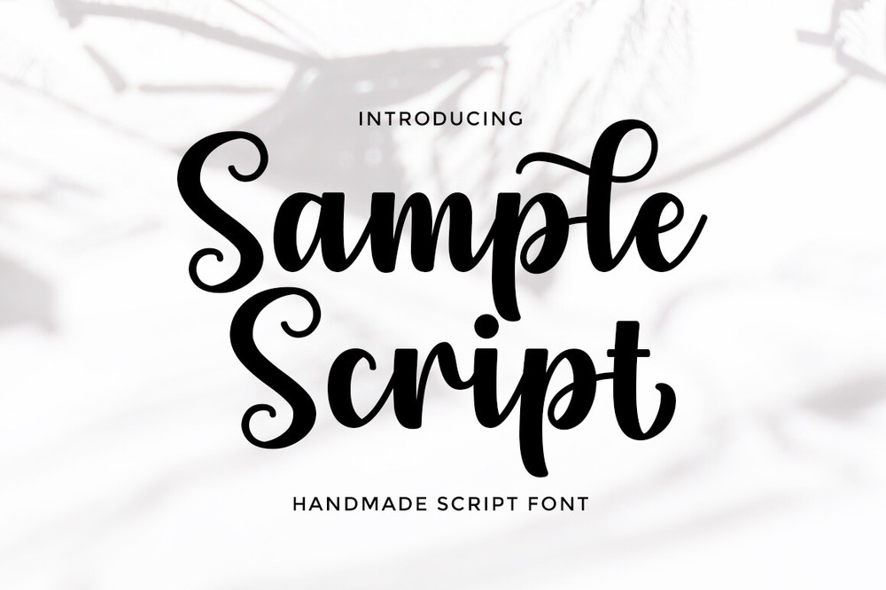 Font Sample Script