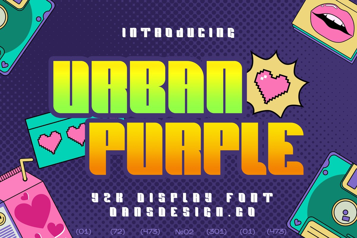 Font Urban Purple