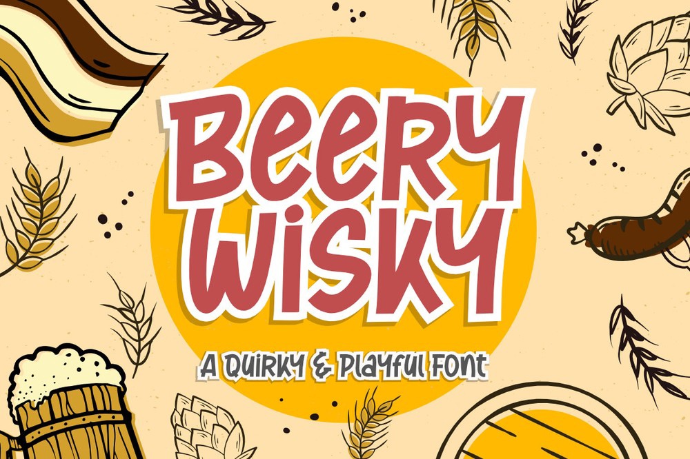 Font Beery Wisky