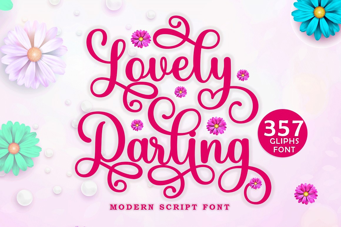 Font Lovely Darling Script