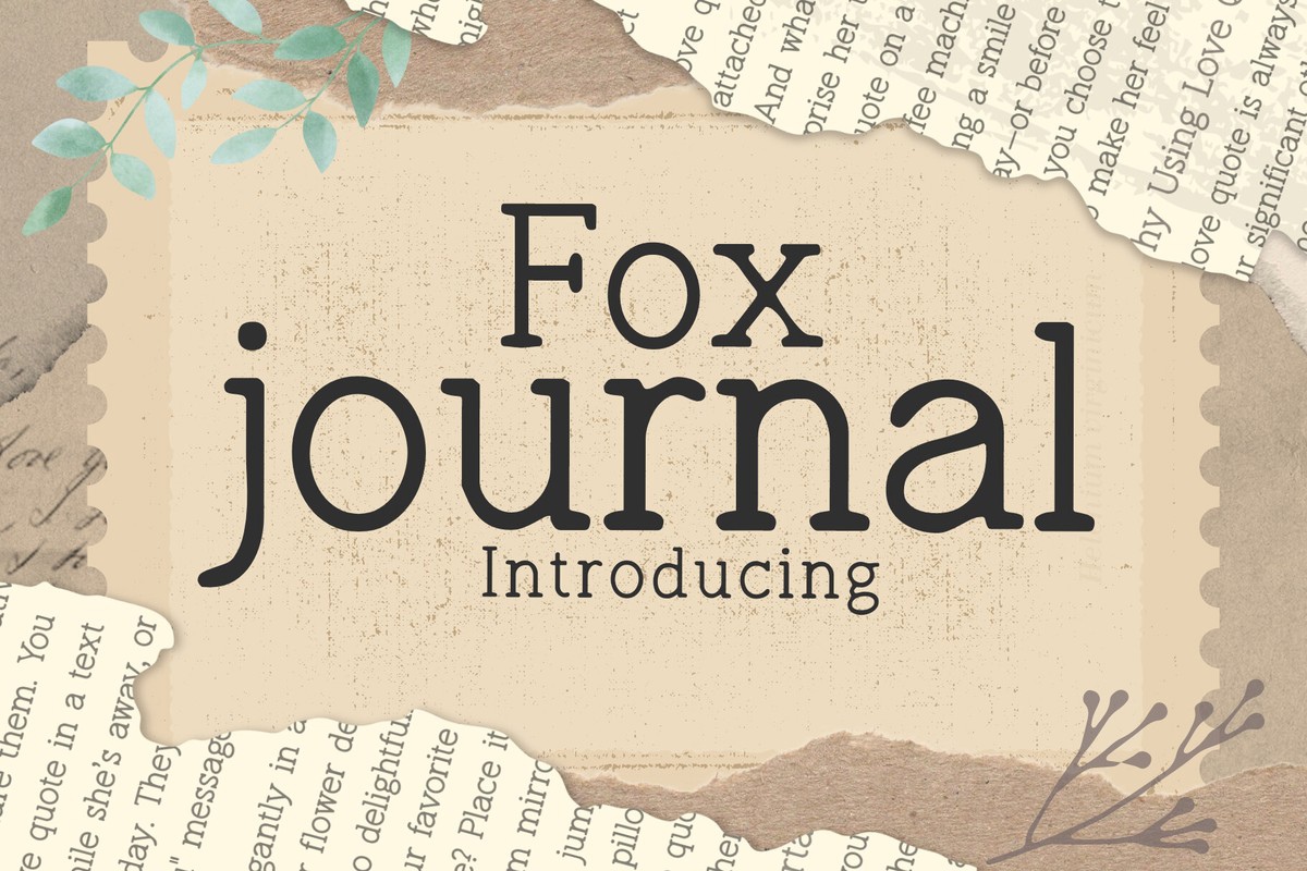 Font Fox Journal