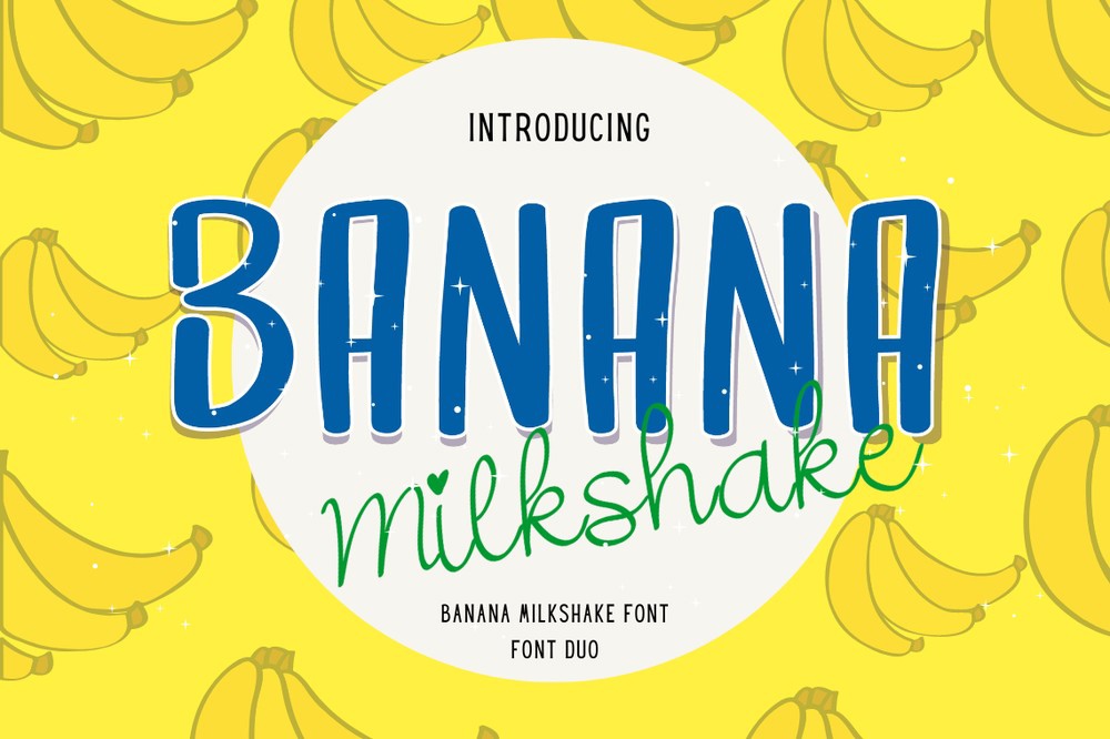 Font Banana Milkshake