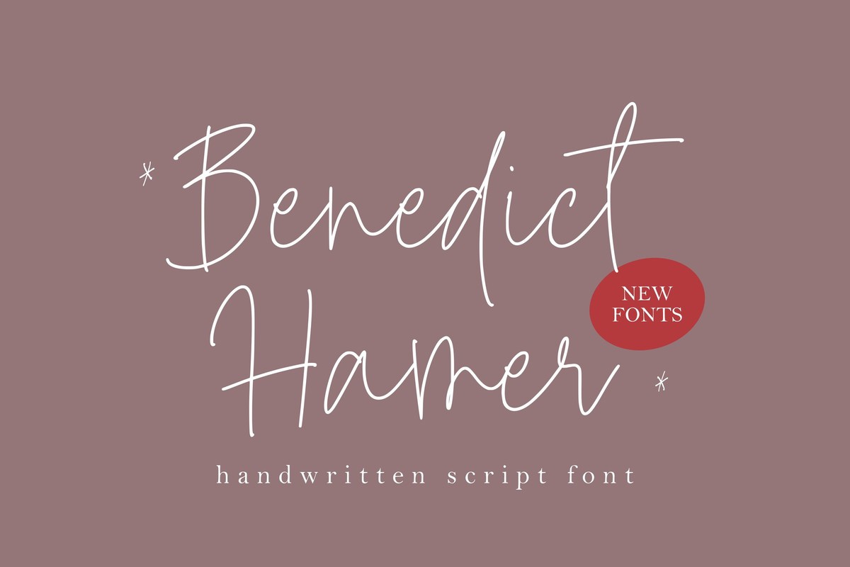 Font Benedict Hamer