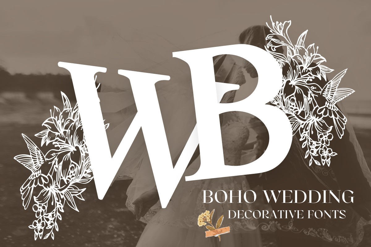 Font Boho Wedding