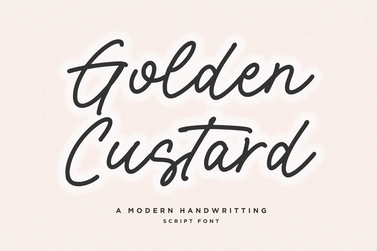 Font Golden Custard