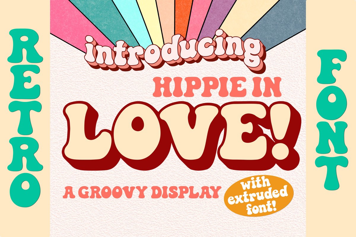 Font Hippie in Love