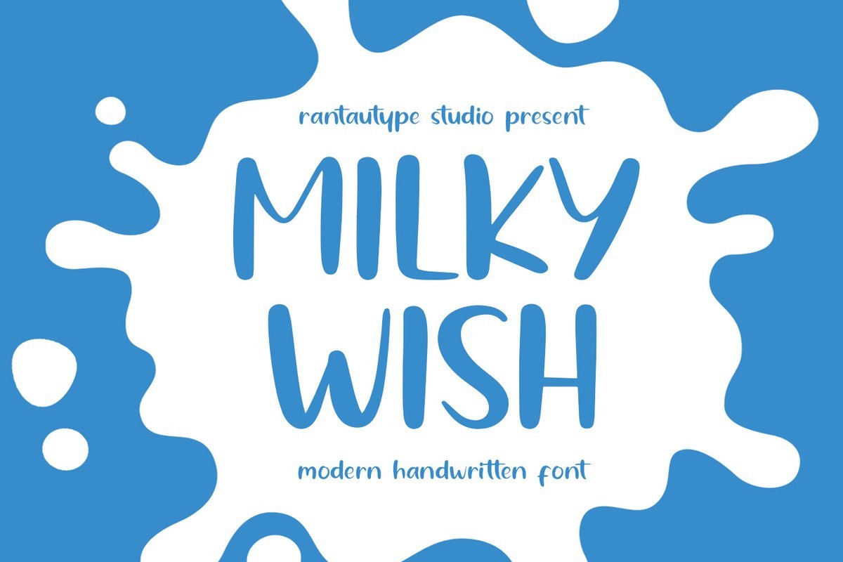 Font Milky Wish