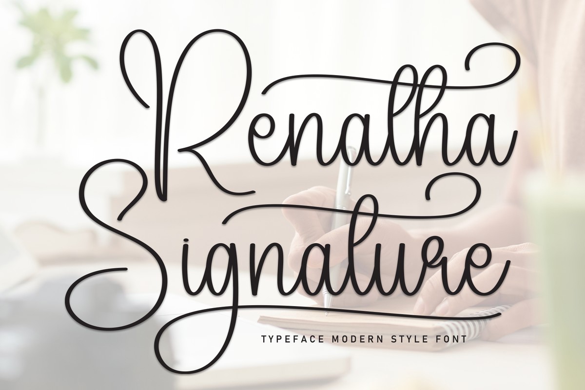 Font Renatha Signature