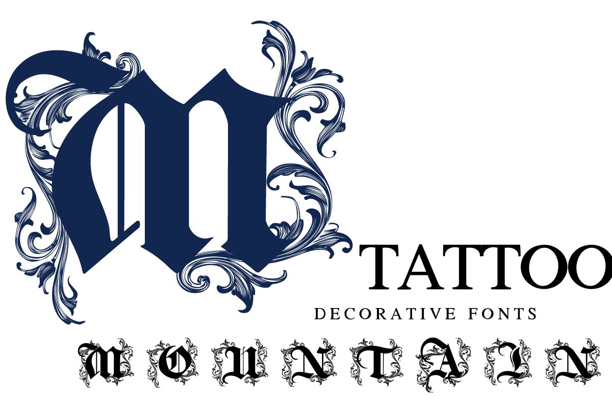 Font Tattoo Mountain