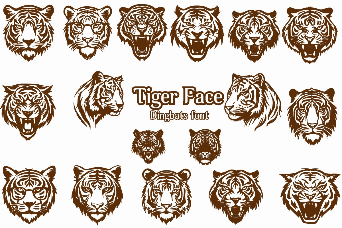 Font Tiger Face