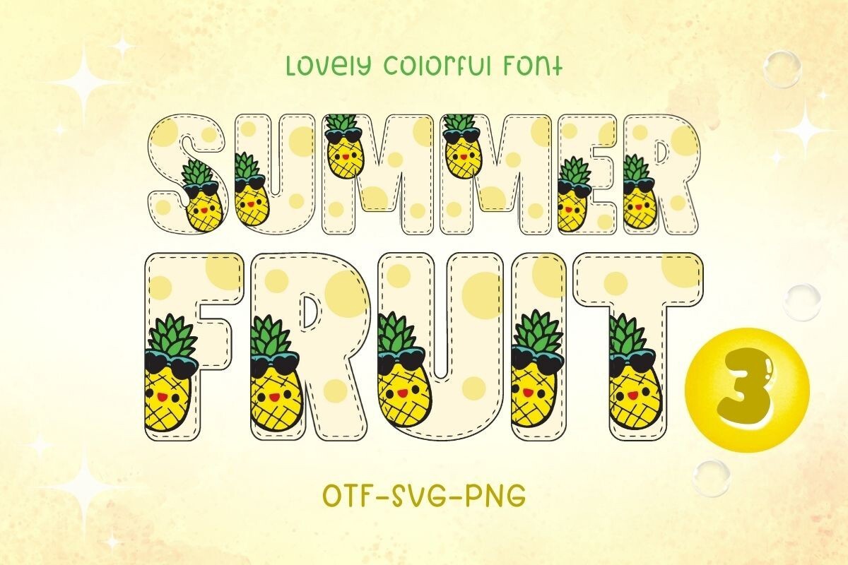 Font Summer Fruit 3