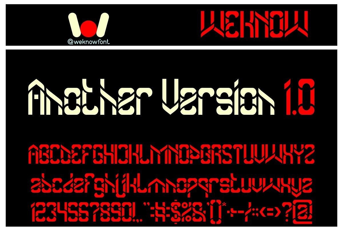 Font Another Version