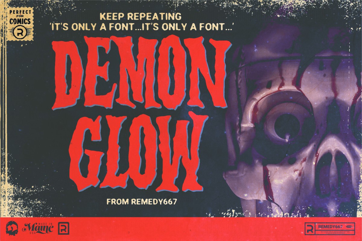 Font Demon Glow