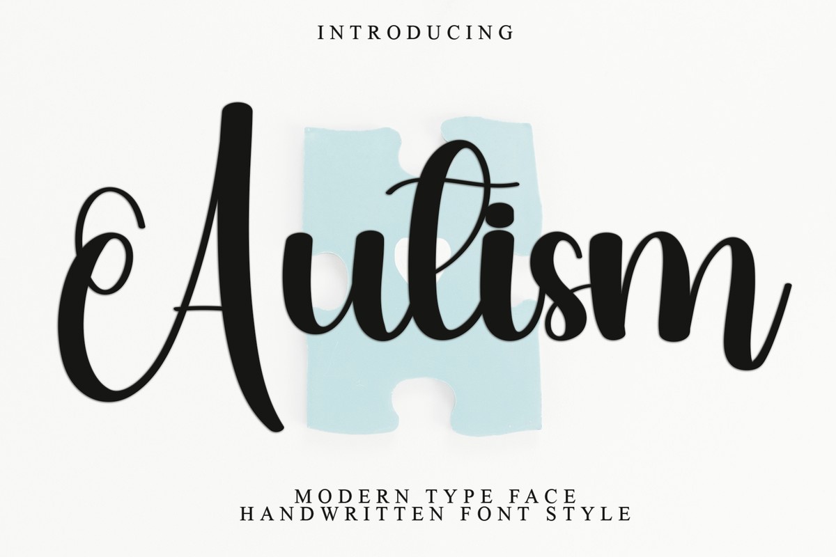 Font Autism Awareness