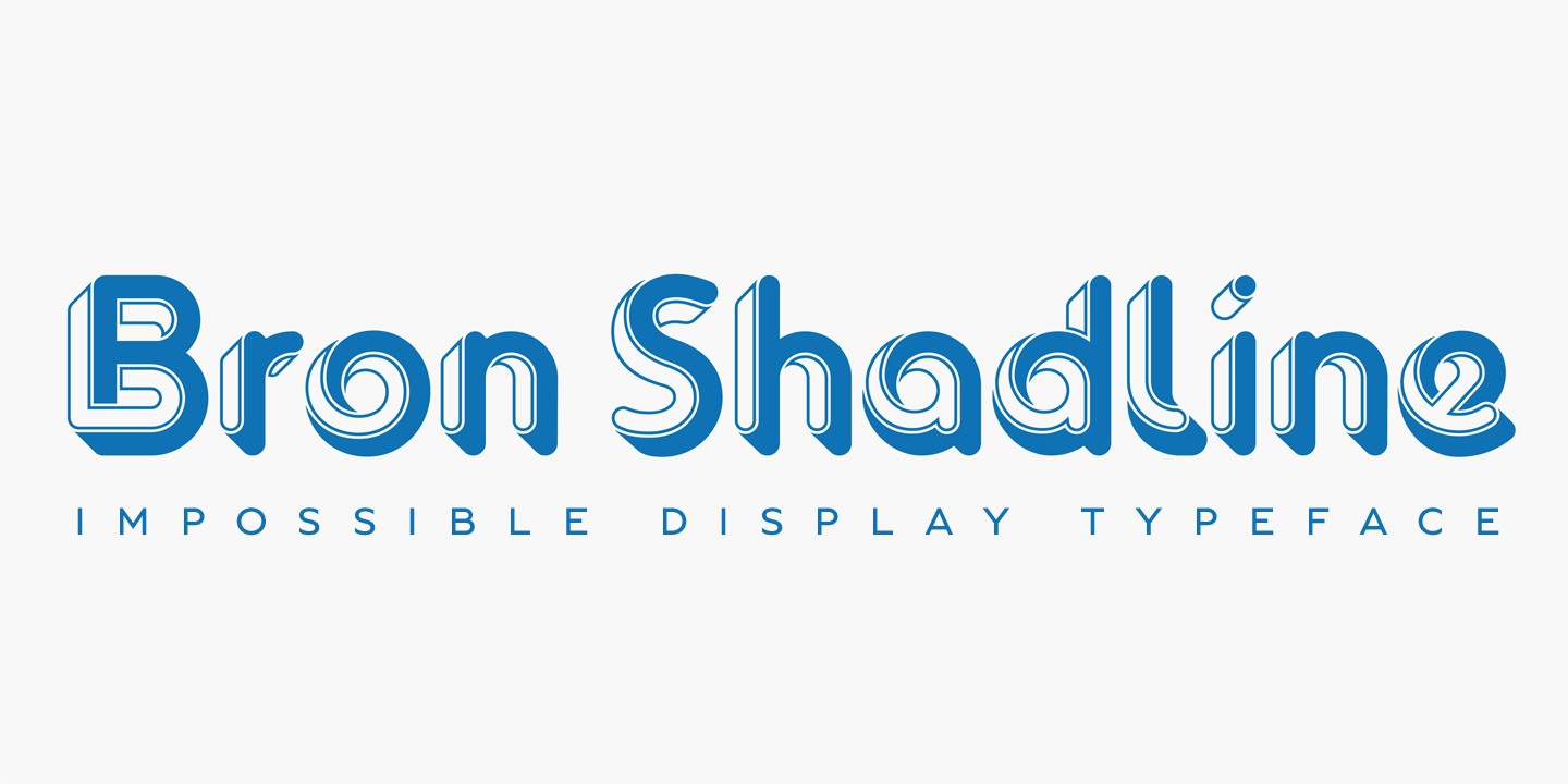 Font Bron Shadline