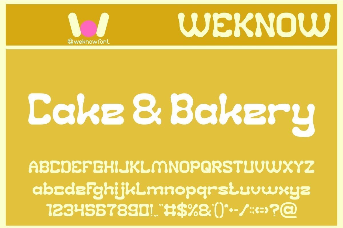 Font Cake and Bakery