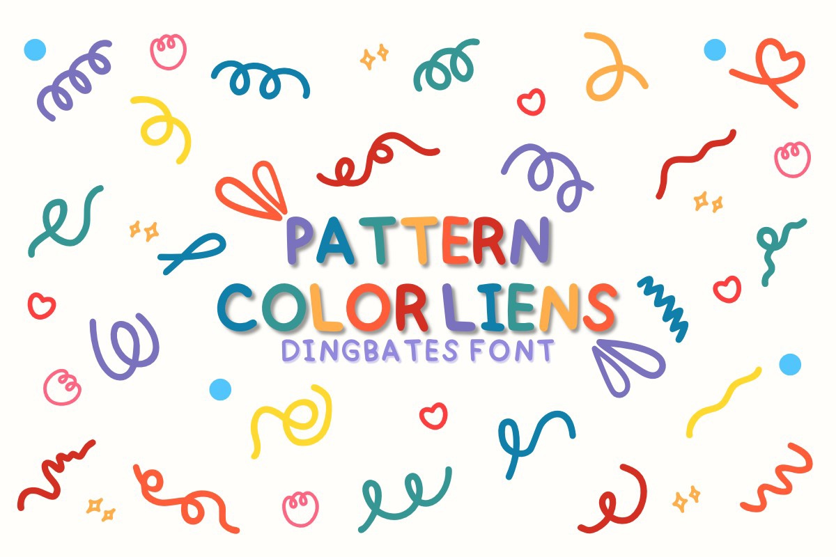 Font Pattern Color Lines