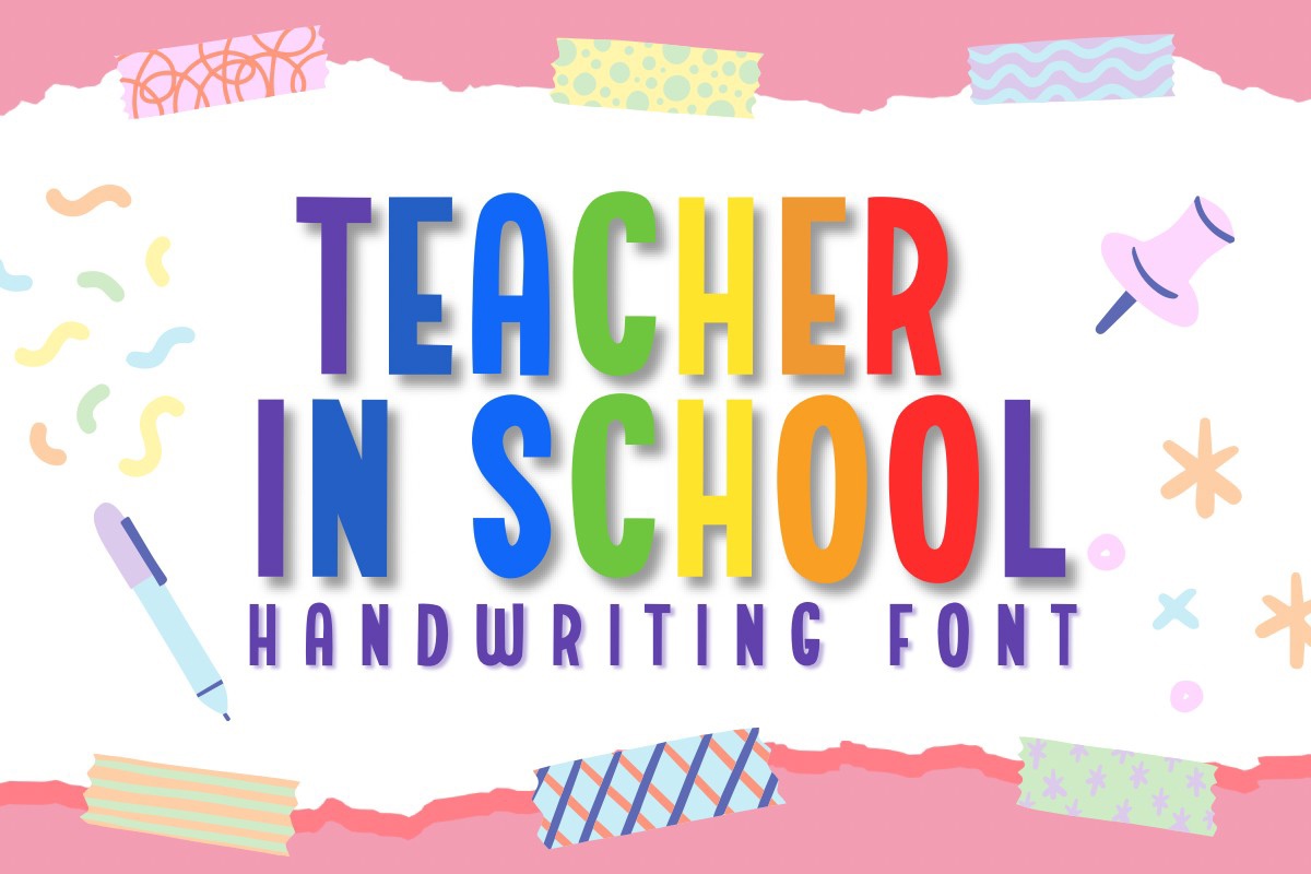 Font Teacher in School