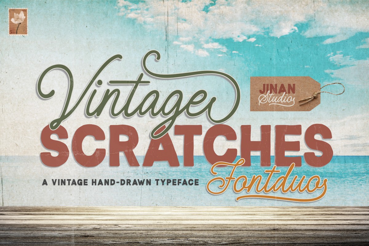 Font Vintage Scratches Duo