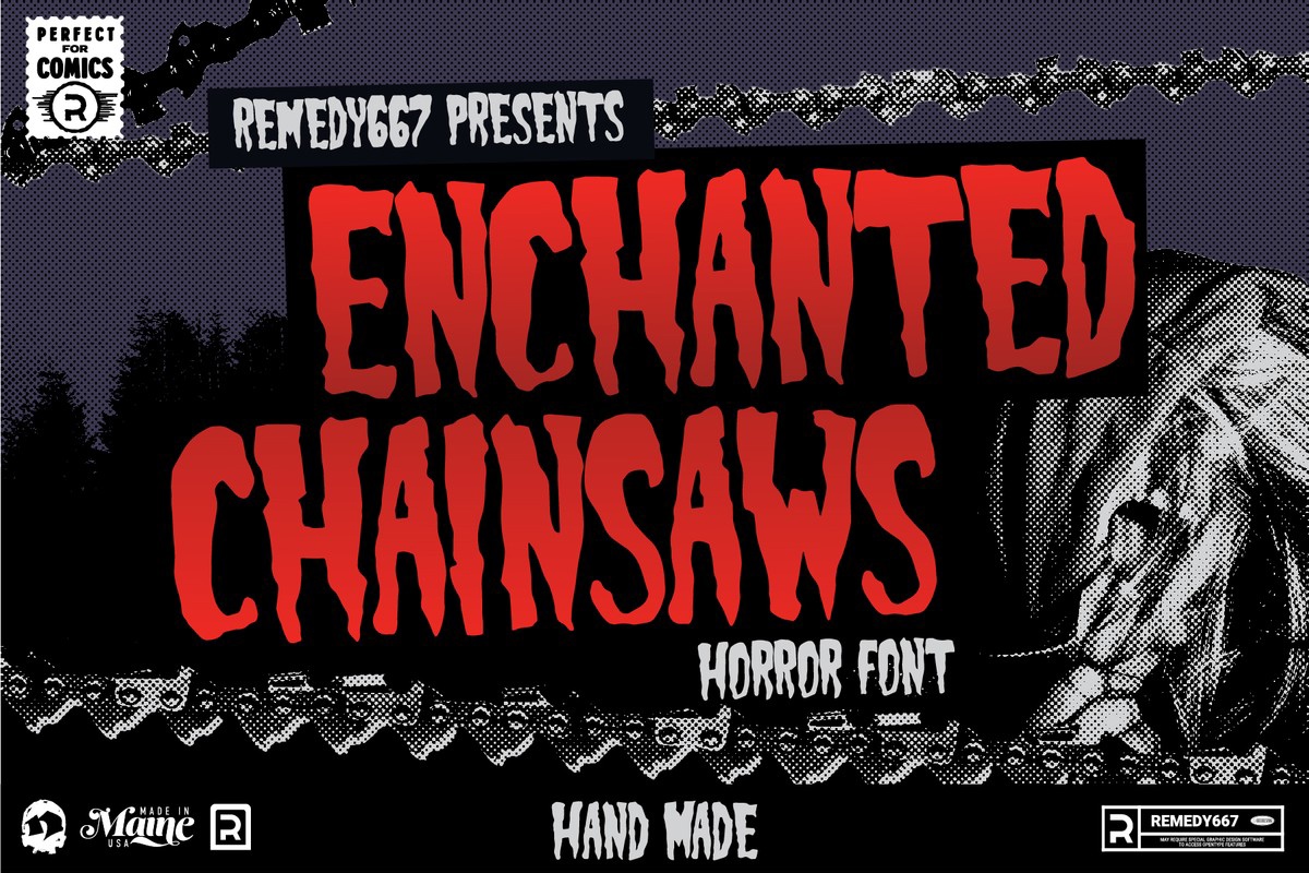 Font Enchanted Chainsaws