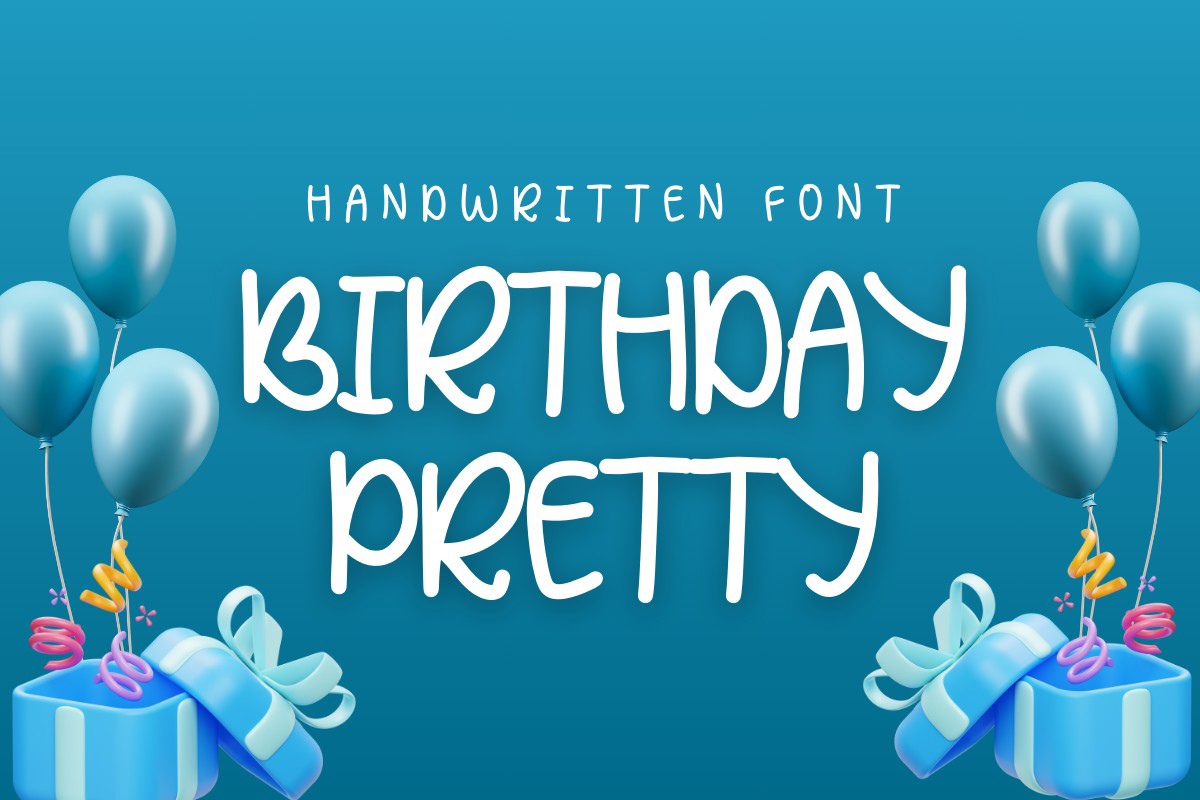 Font Birthday Pretty