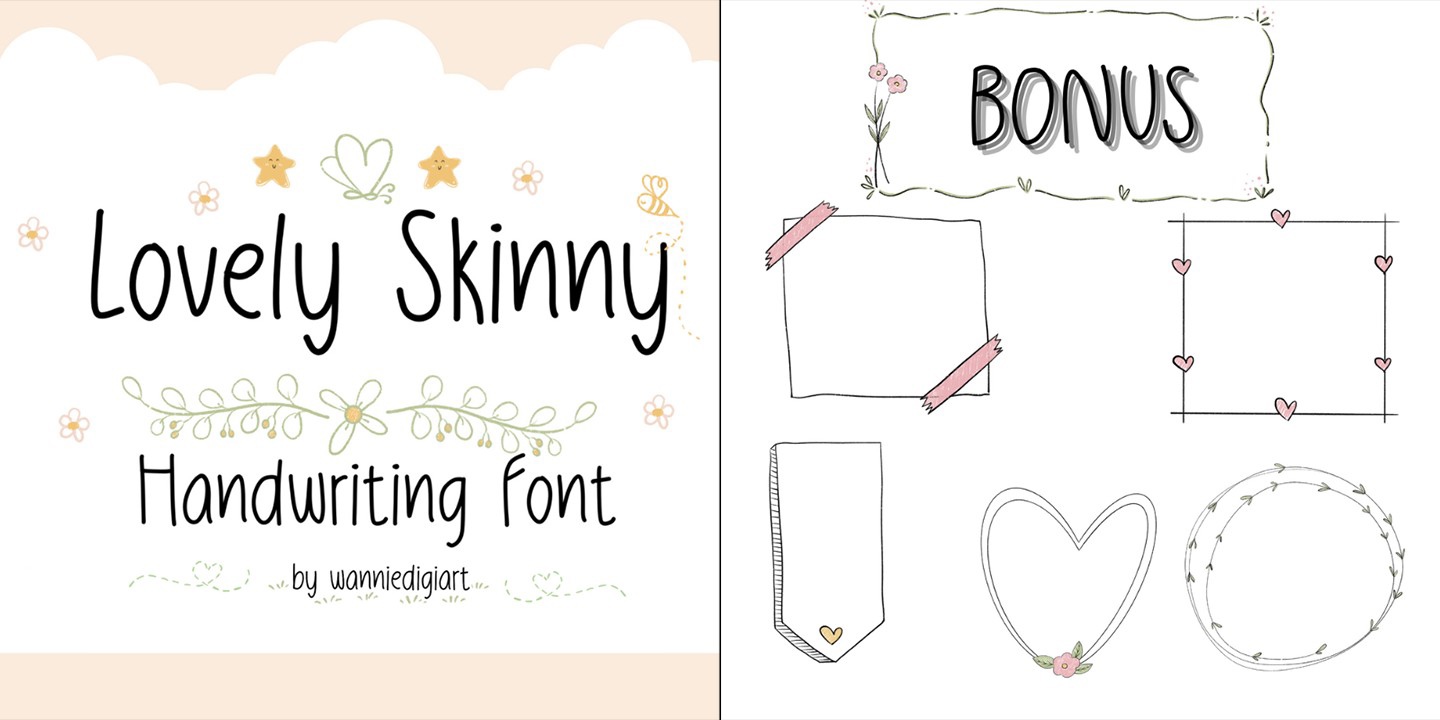 Font Lovely Skinny