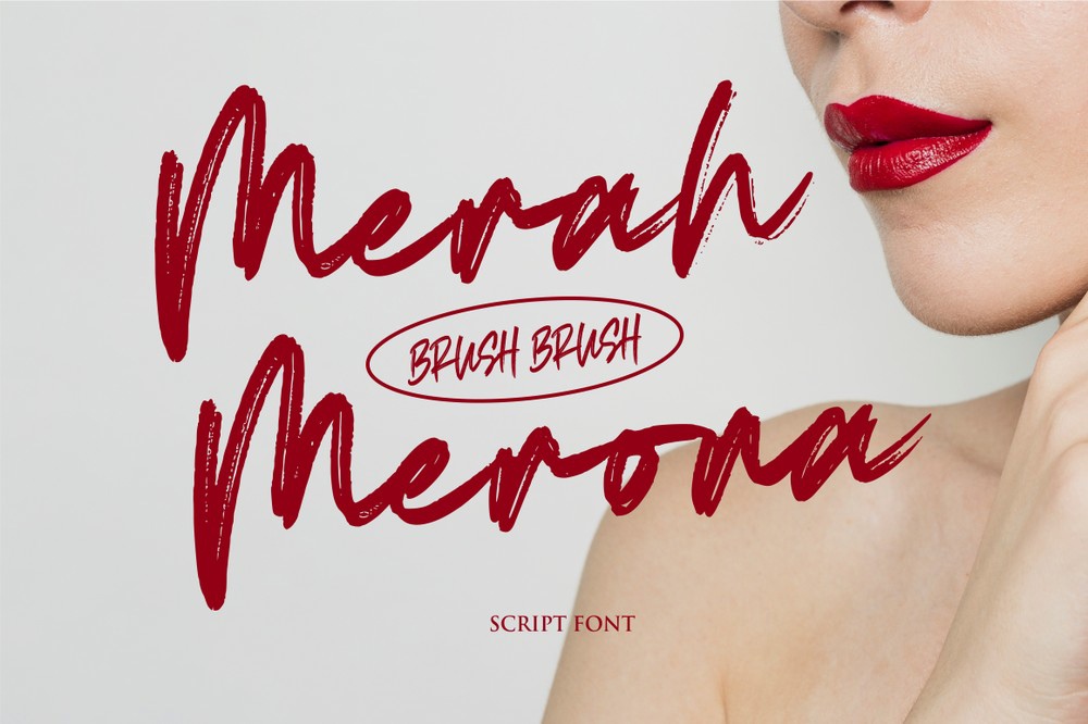 Font Merah Merona