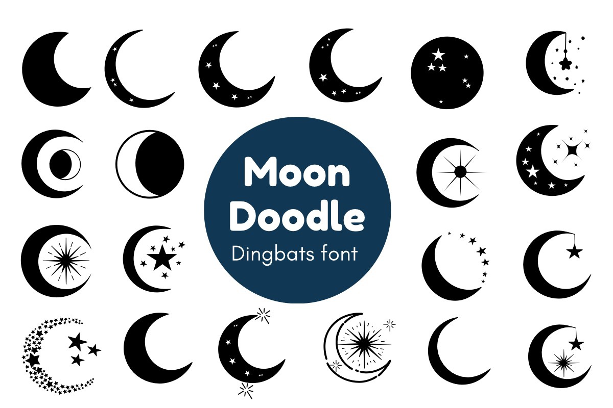 Font Moon Doodle