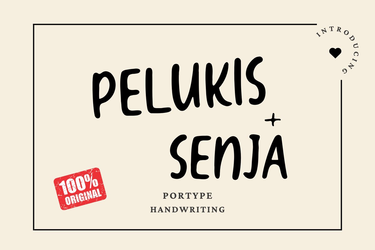 Font Pelukis Senja