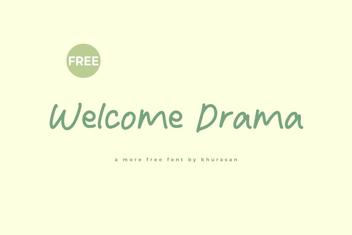 Font Welcome Drama