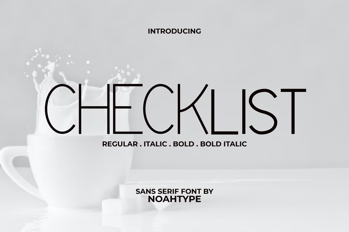 Font Checklist