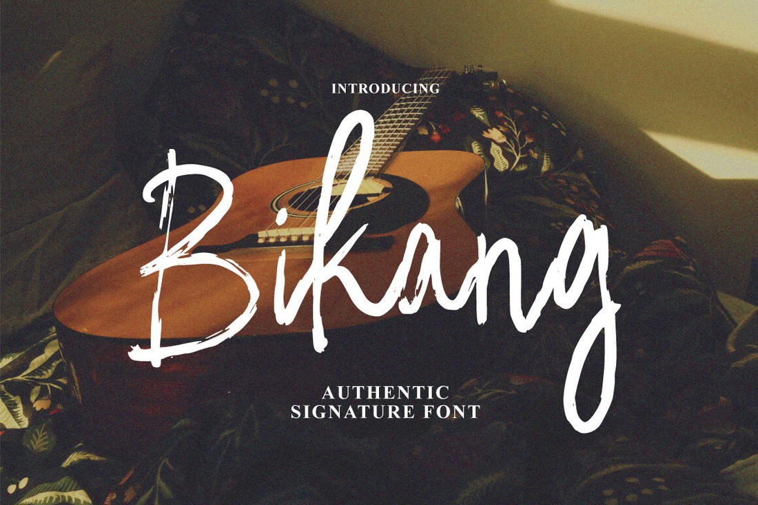 Font Bikang Brush Signature