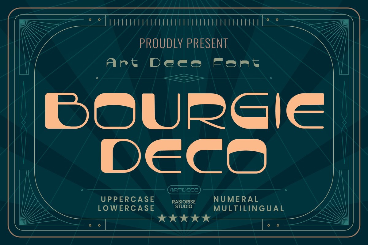 Font Bourgie Deco