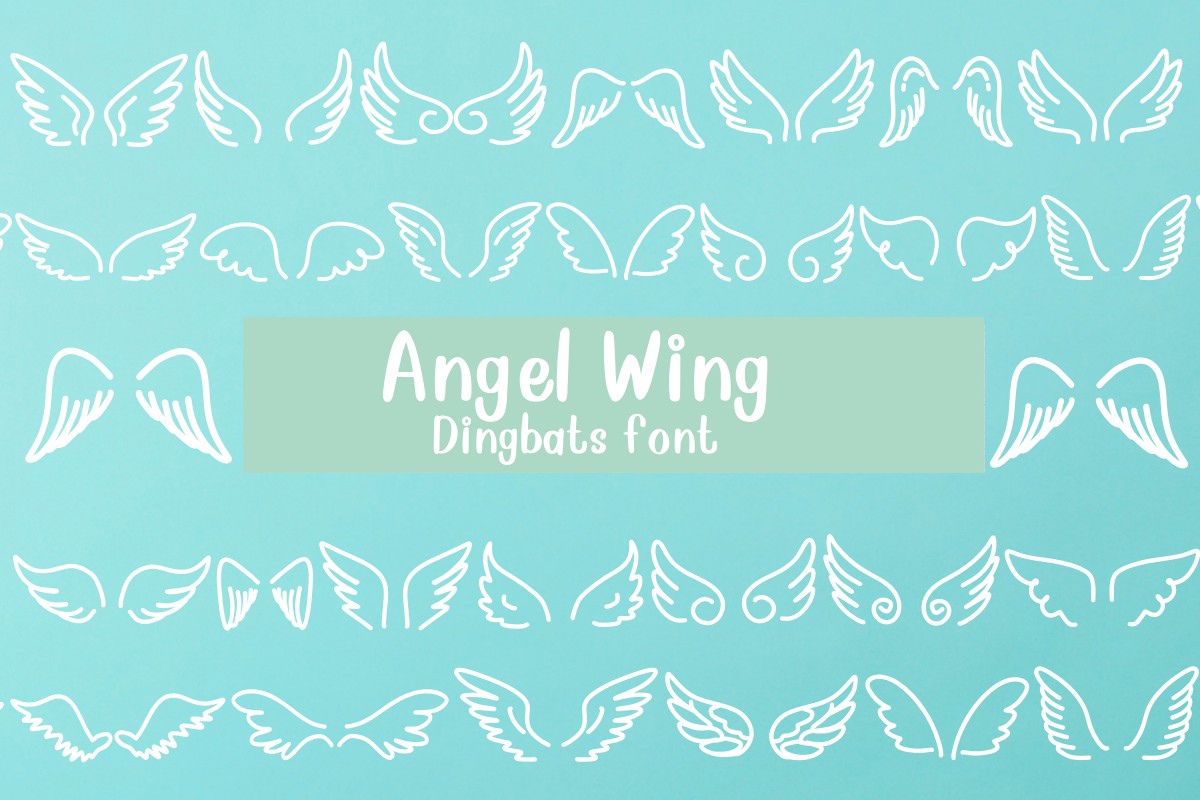 Font Angel Wing