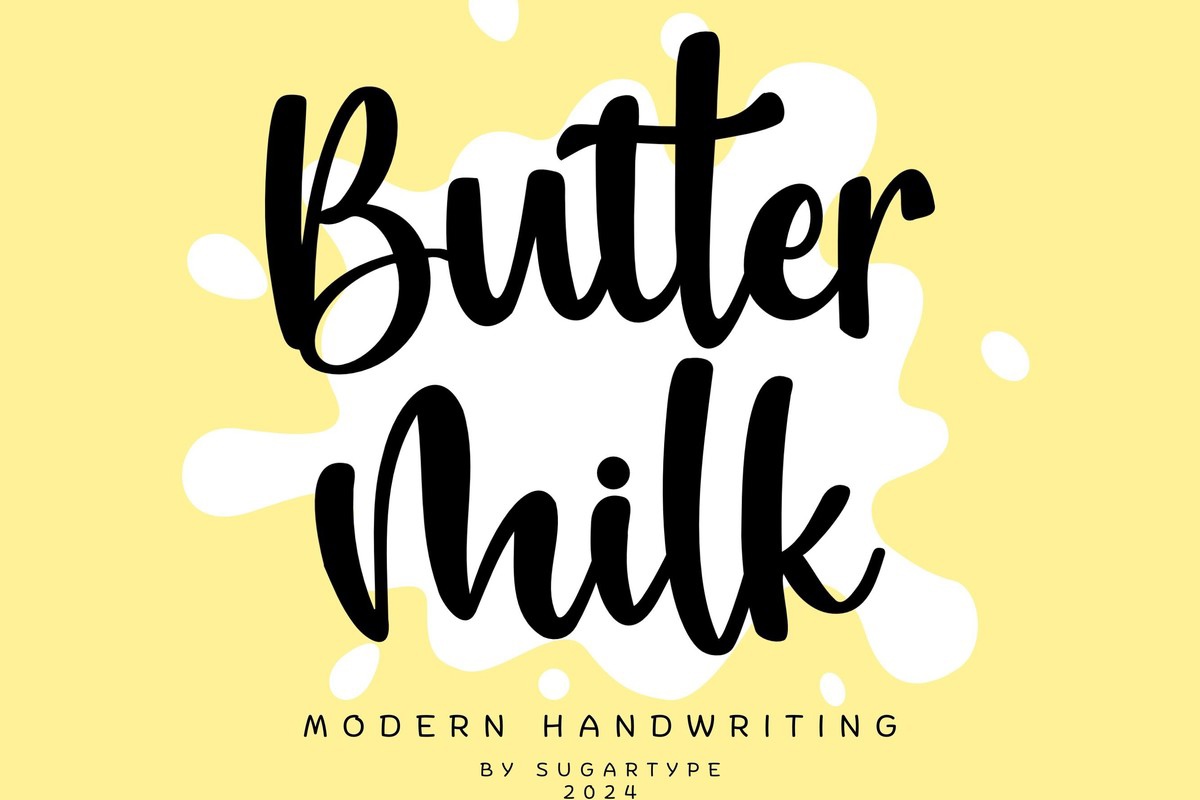 Font Butter Milk