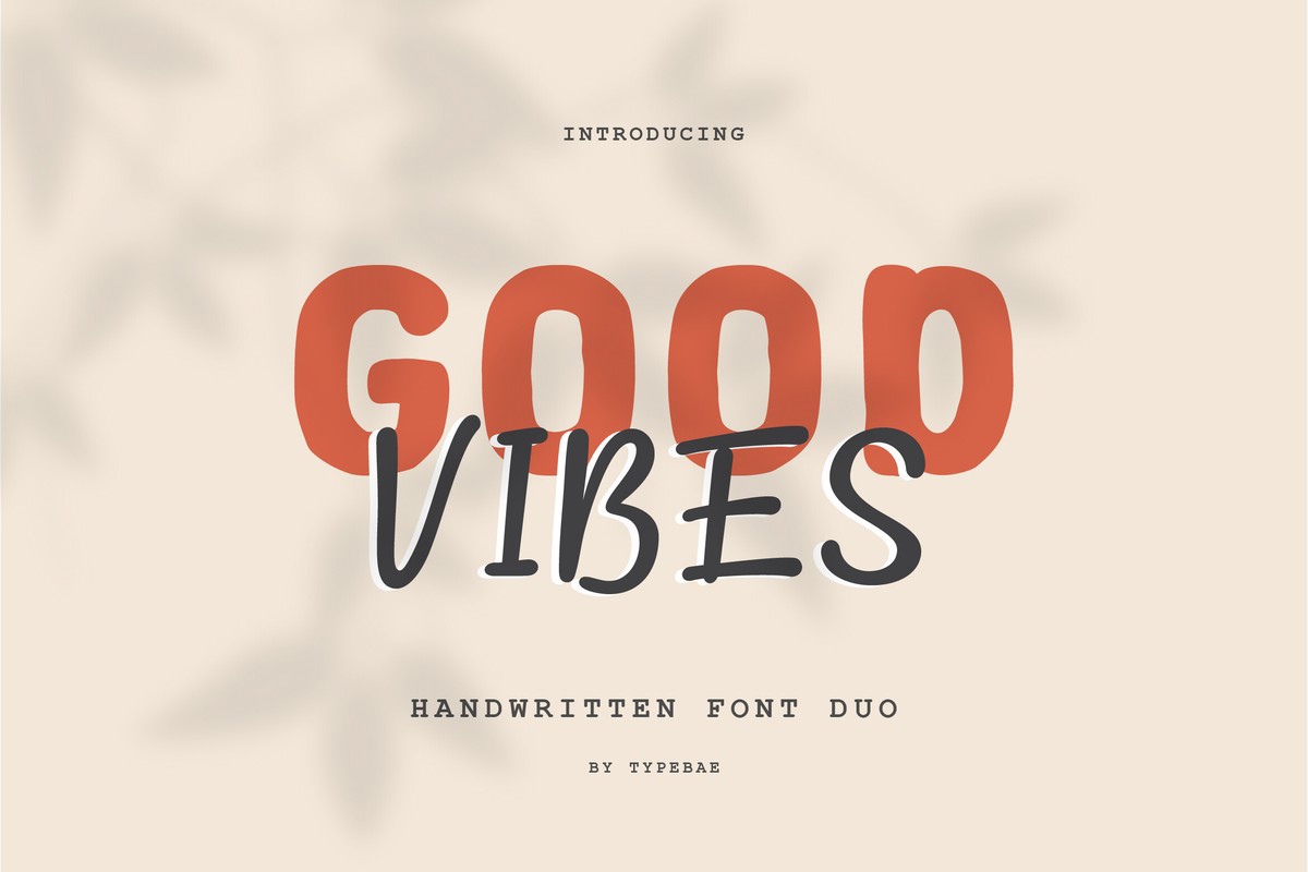 Font Good Vibes Duo