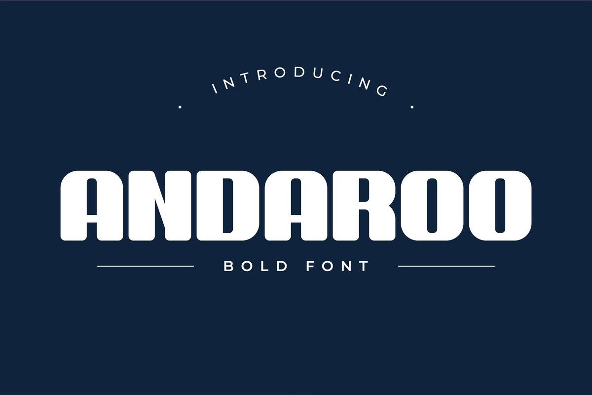 Font Andaroo Bold