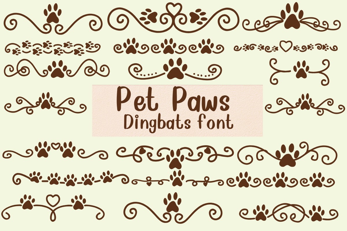 Font Pet Paws