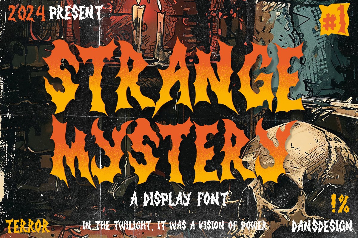 Font Strange Mystery